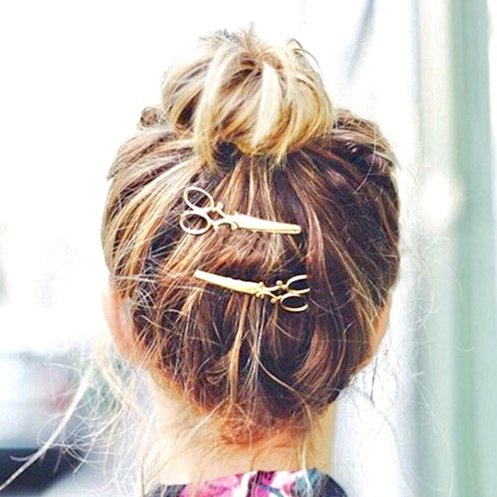 For @nctalkofthetown Scissor Hair Pins (4 sliver + 4 gold)